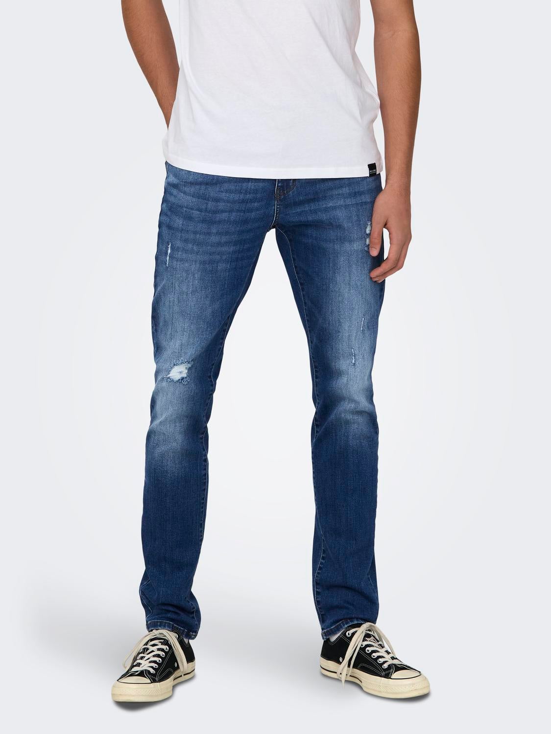 Onsloom Mid Rise Slim Fit Jeans