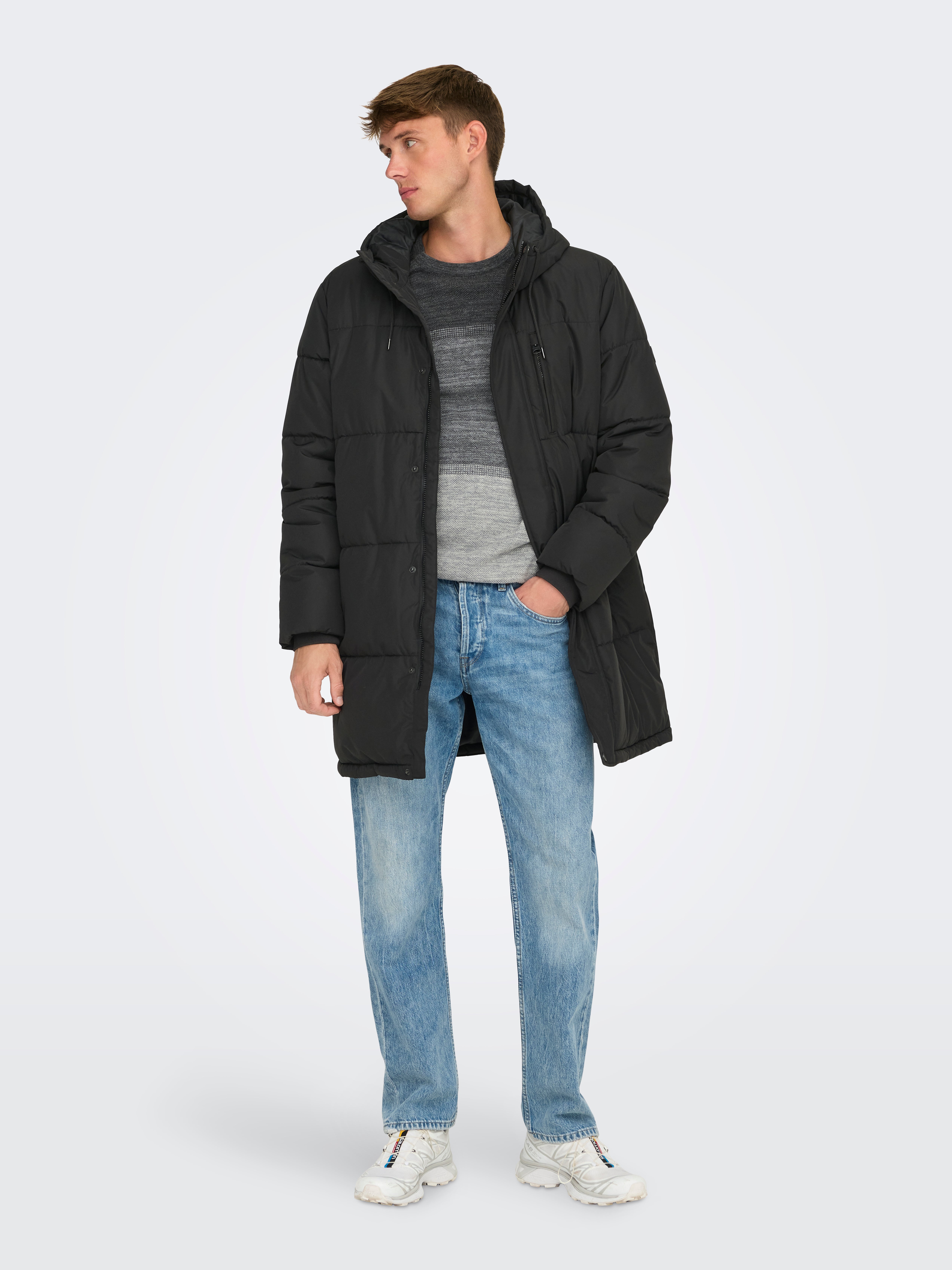 ONSMELVIN Puffer jacket | Black | ONLY & SONS® ONSMELVIN Puffer jacket | Black | ONLY & SONS®