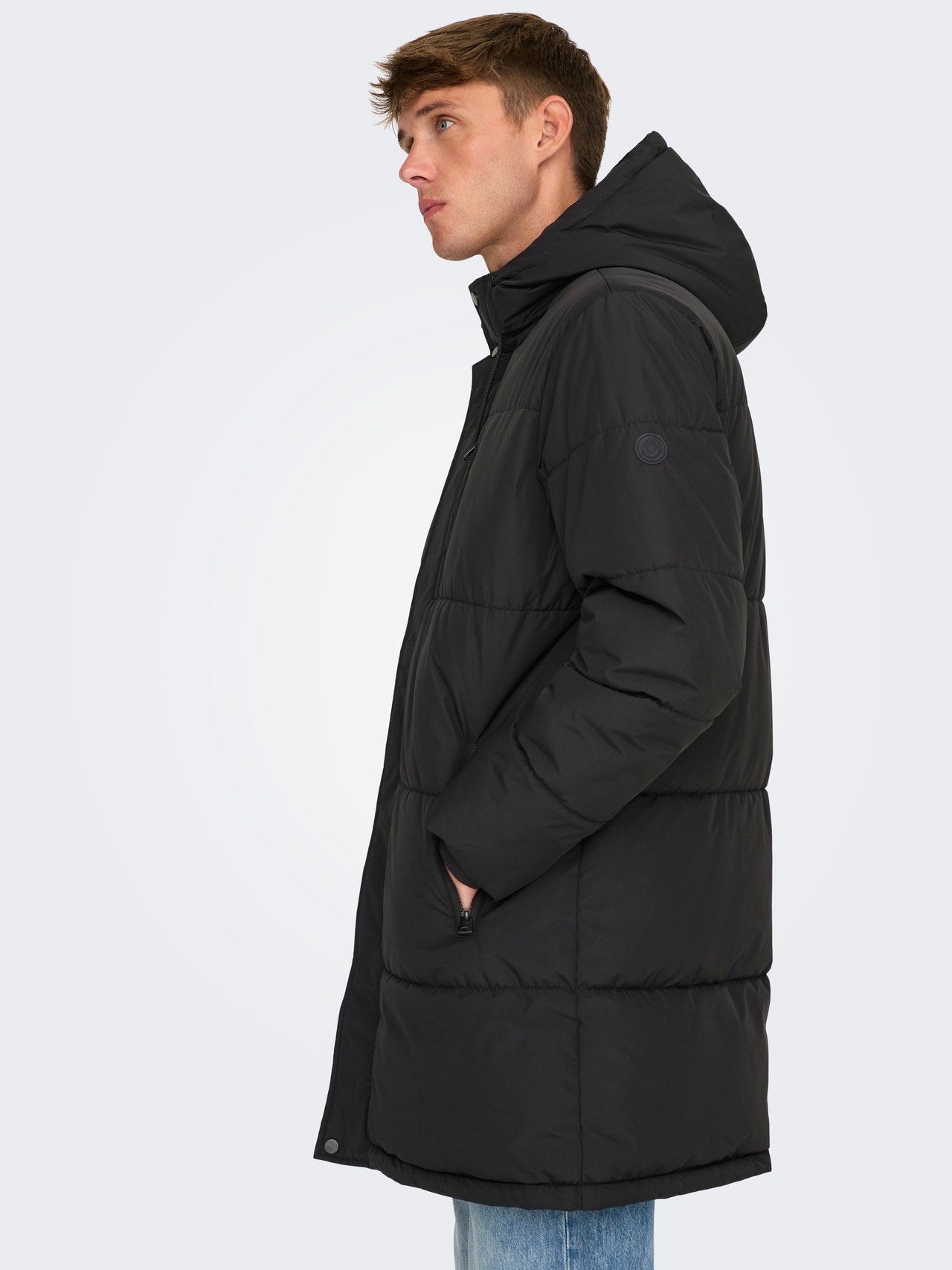 Only & Sons ONSMATHIS PUFFER - Winterjas - black/zwart Only & Sons ONSMATHIS PUFFER - Winterjas - black/zwart