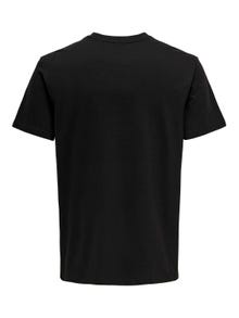 ONLY & SONS Regular fit O-hals T-shirts -Black - 22028593