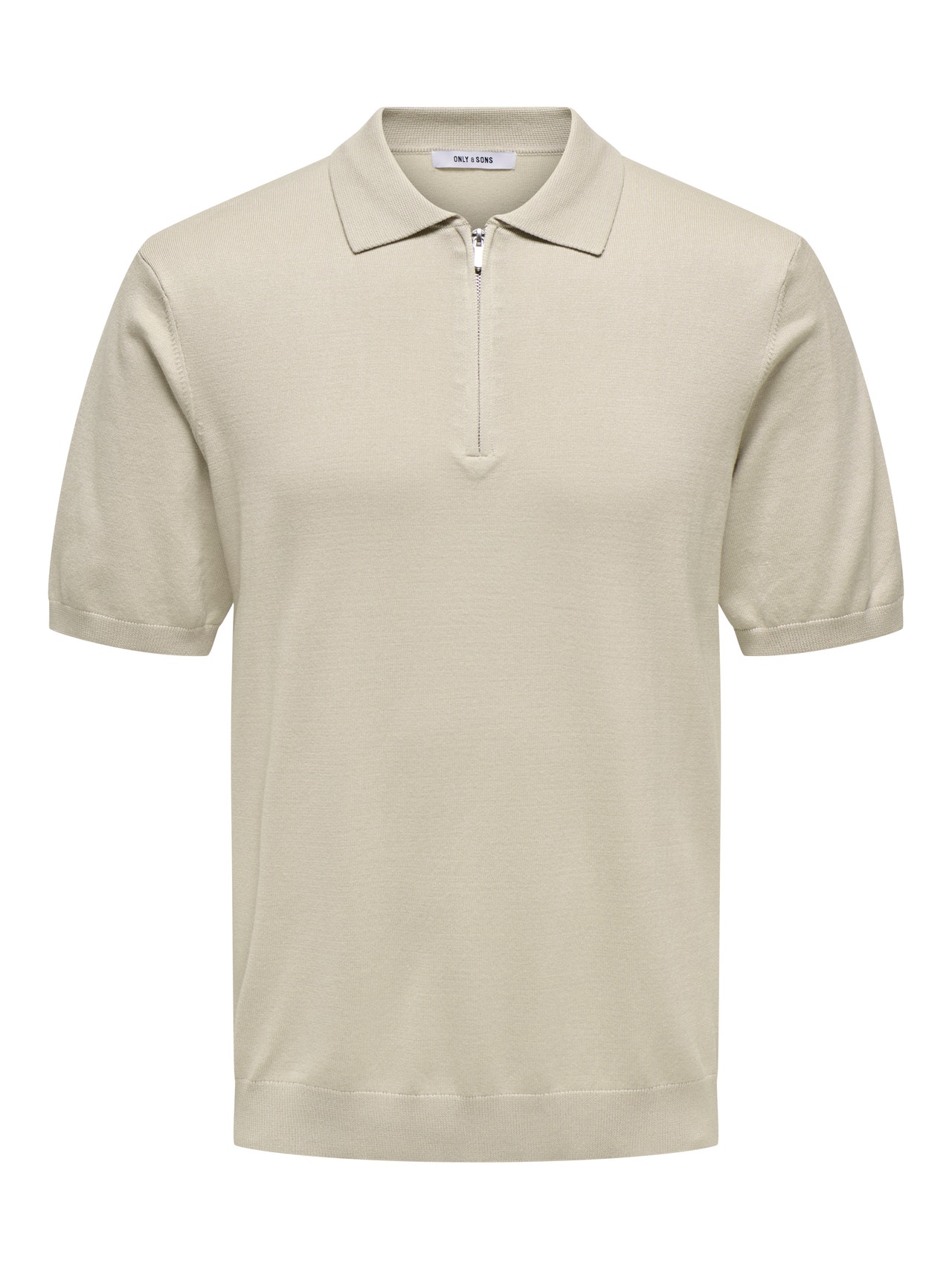 ONLY & SONS Regular Fit Polo Pullover -Silver Lining - 22028606