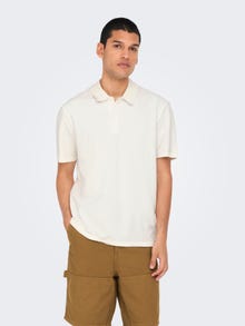 ONLY & SONS ONSKIAN Polo -Cloud Dancer - 22028694