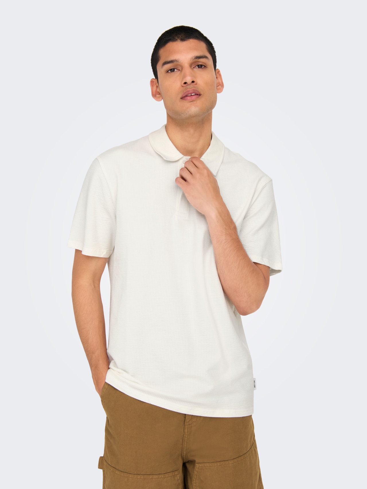 ONLY & SONS ONSKIAN Polo -Cloud Dancer - 22028694