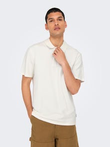 ONLY & SONS ONSKIAN Polo -Cloud Dancer - 22028694