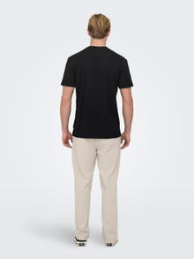 ONLY & SONS Regular fit O-hals T-shirts -Black - 22028735