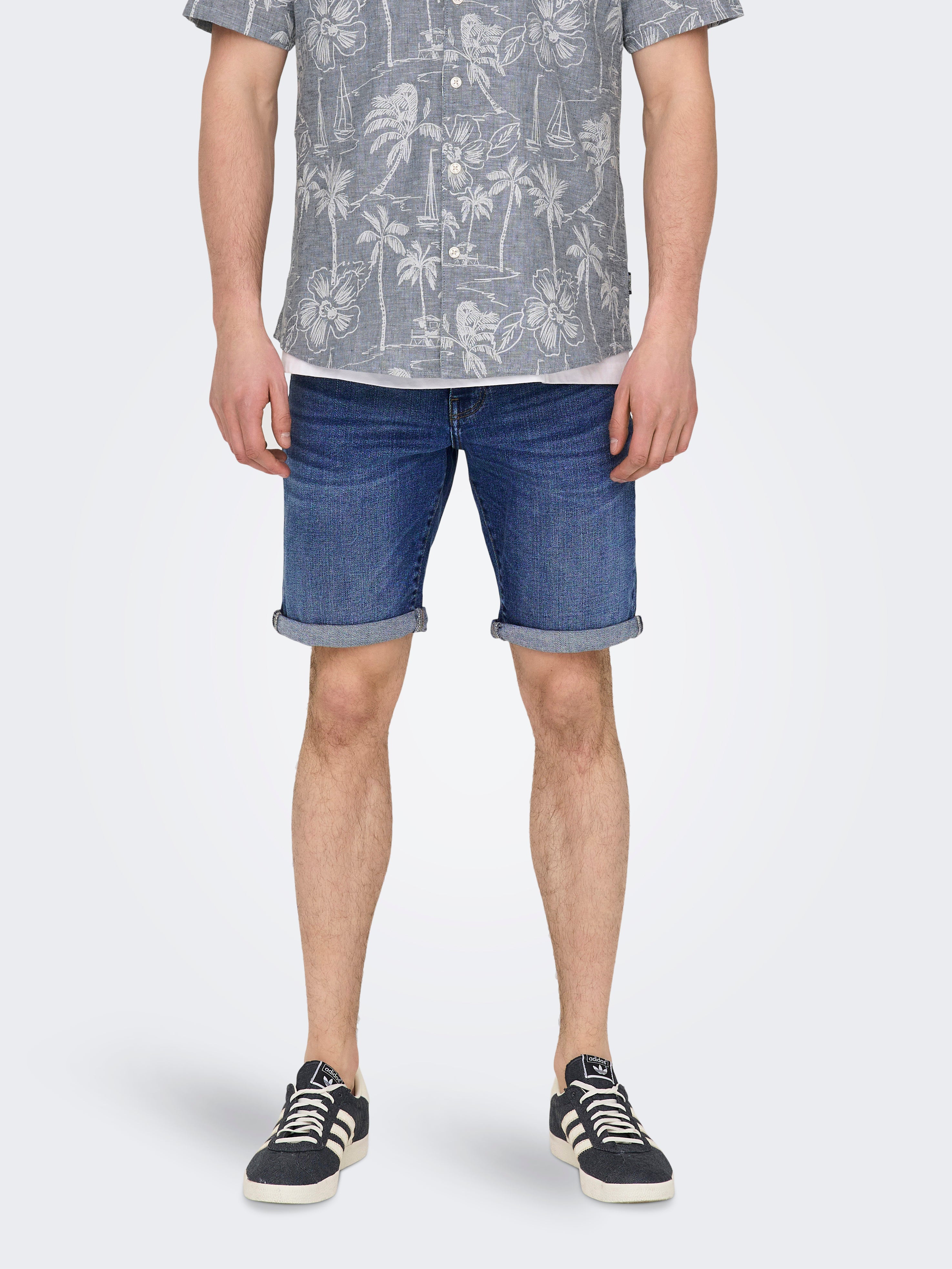 Thumbnail - Onsply Mittlere Taille Slim Fit Shorts