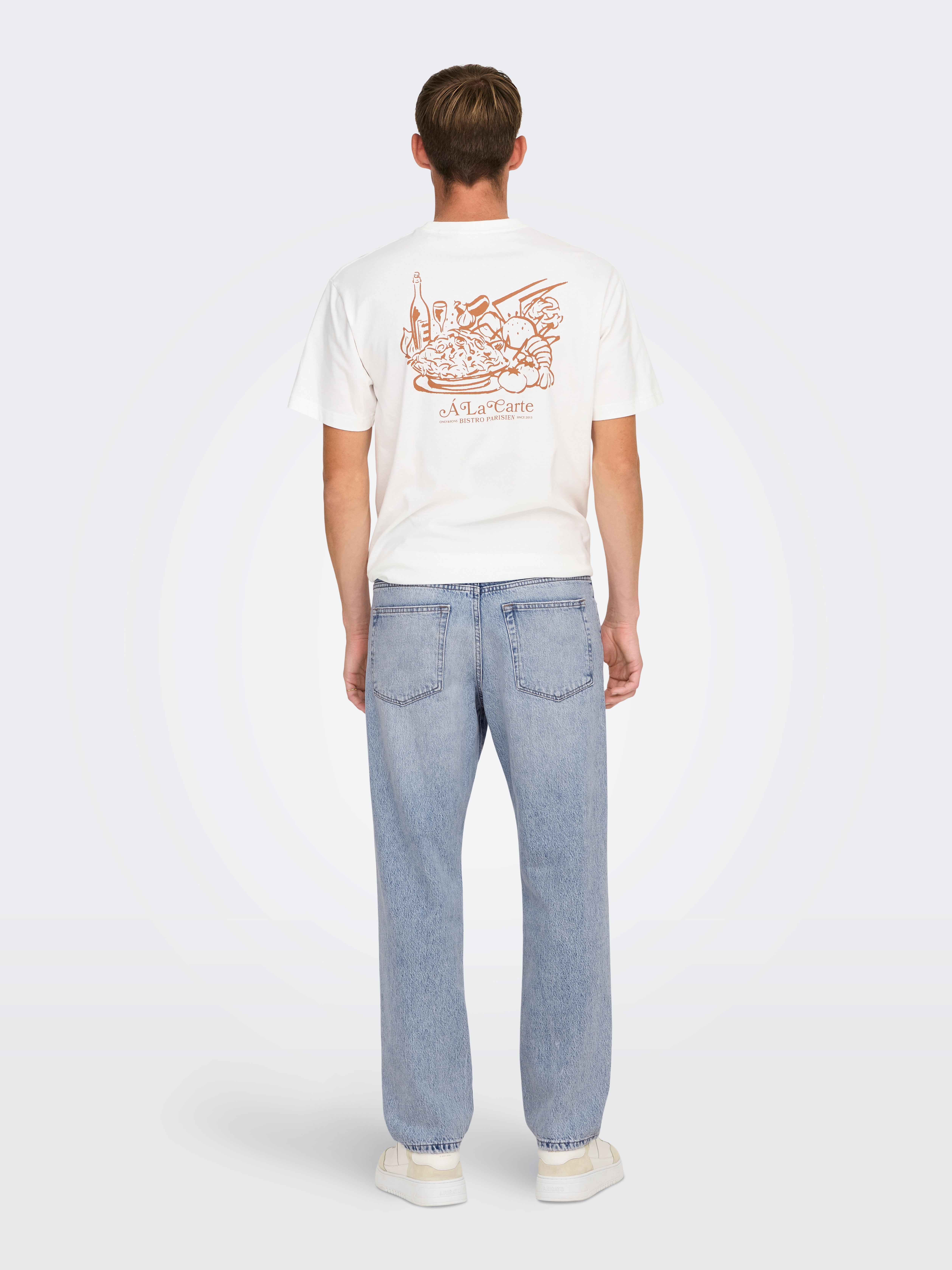 Only & Sons ONSWEFT ONE - Slim fit jeans - light blue denim/lichtblauw denim Only & Sons ONSWEFT ONE - Slim fit jeans - light blue denim/lichtblauw denim