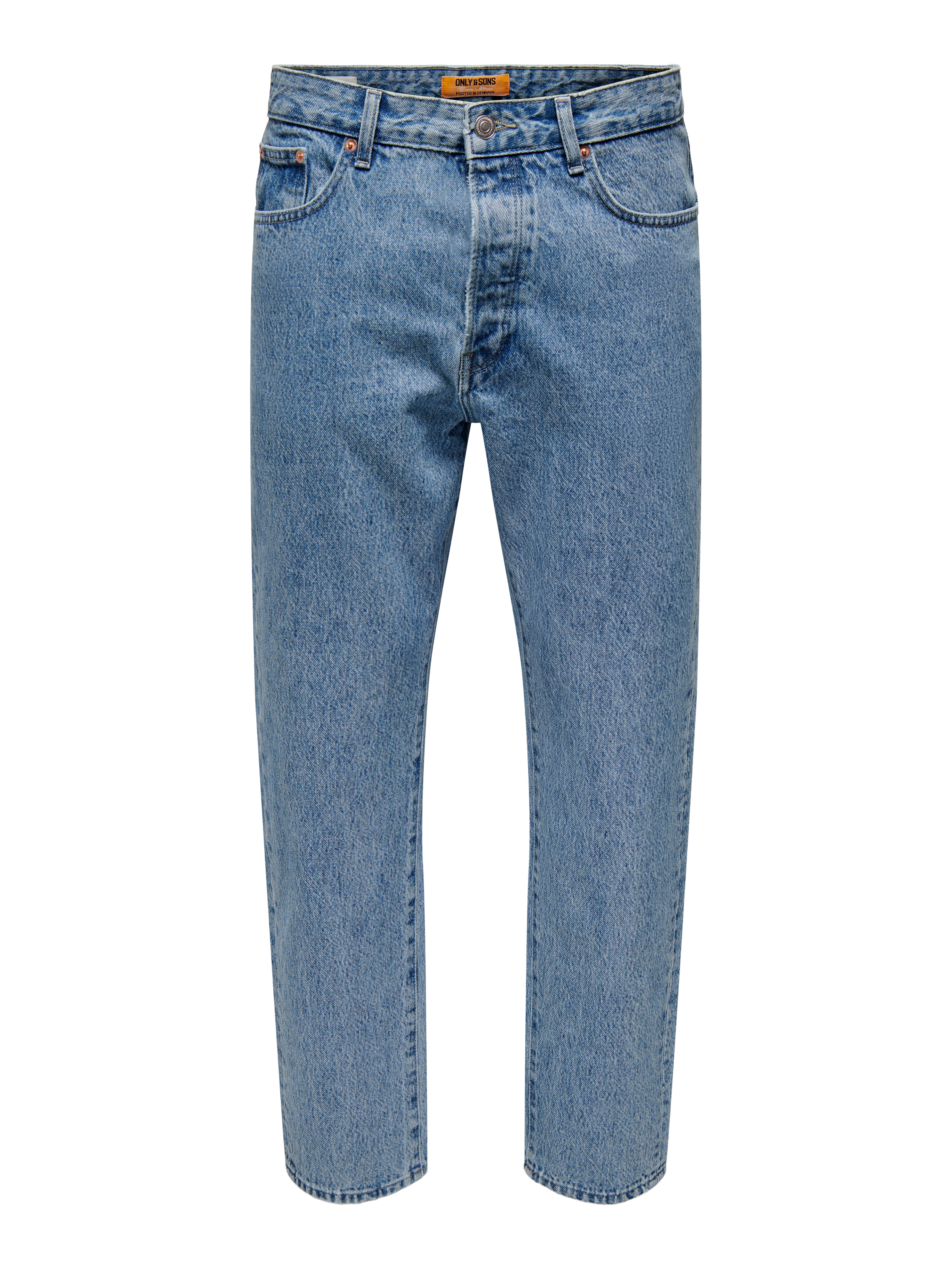 Thumbnail - Onstye Hohe Taille Locker Geschnitten Jeans