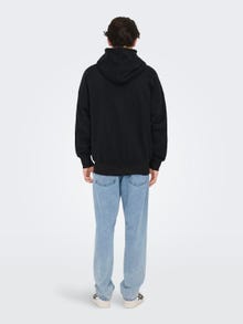 ONLY & SONS Relaxed fit Hoodie Sweatshirt -Black - 22028837