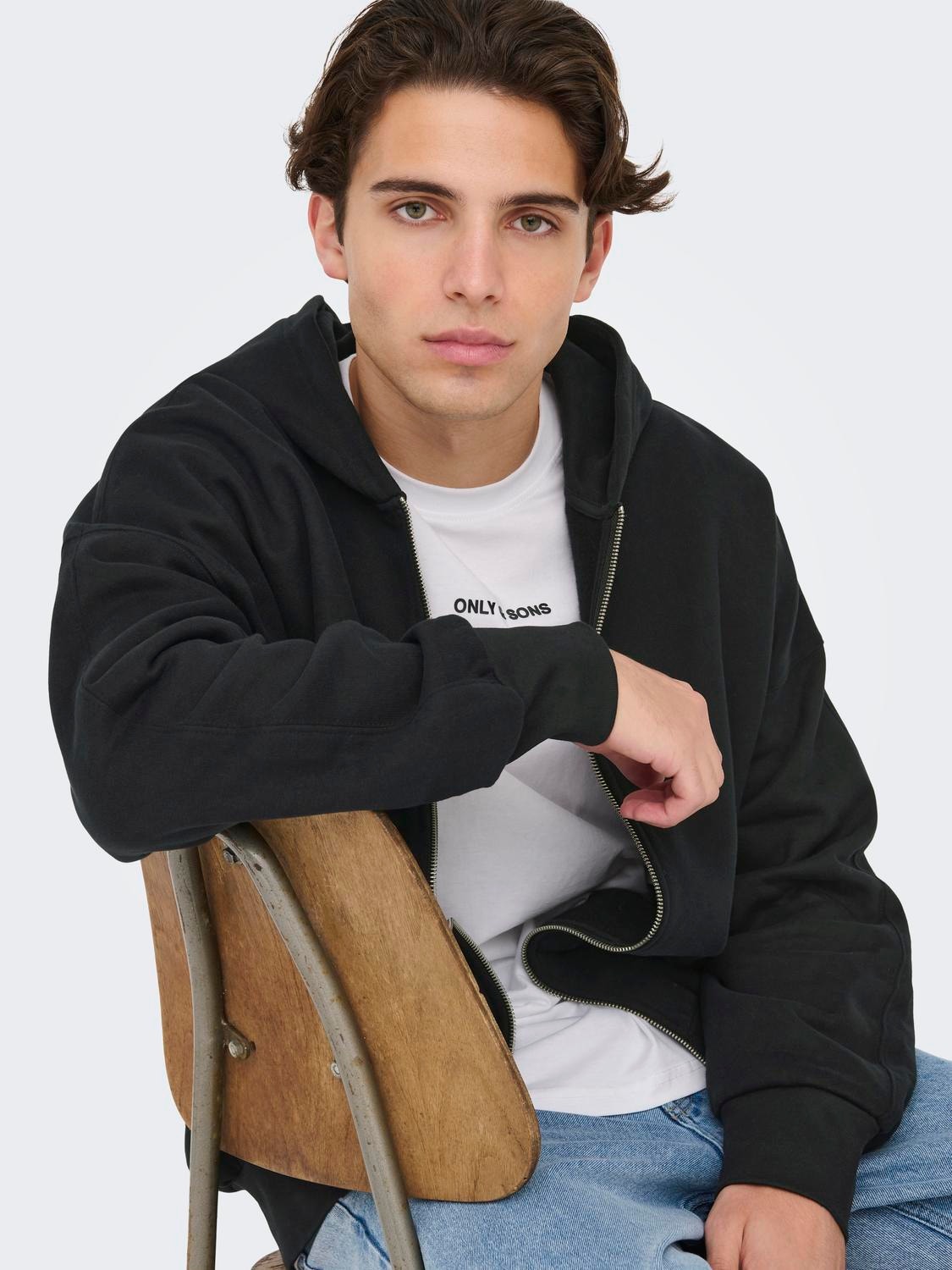 ONLY & SONS Sudadera Corte relaxed Capucha -Black - 22028837