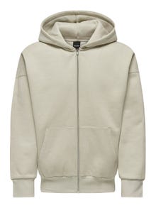 ONLY & SONS Relaxed fit Hoodie Sweatshirt -Silver Lining - 22028837