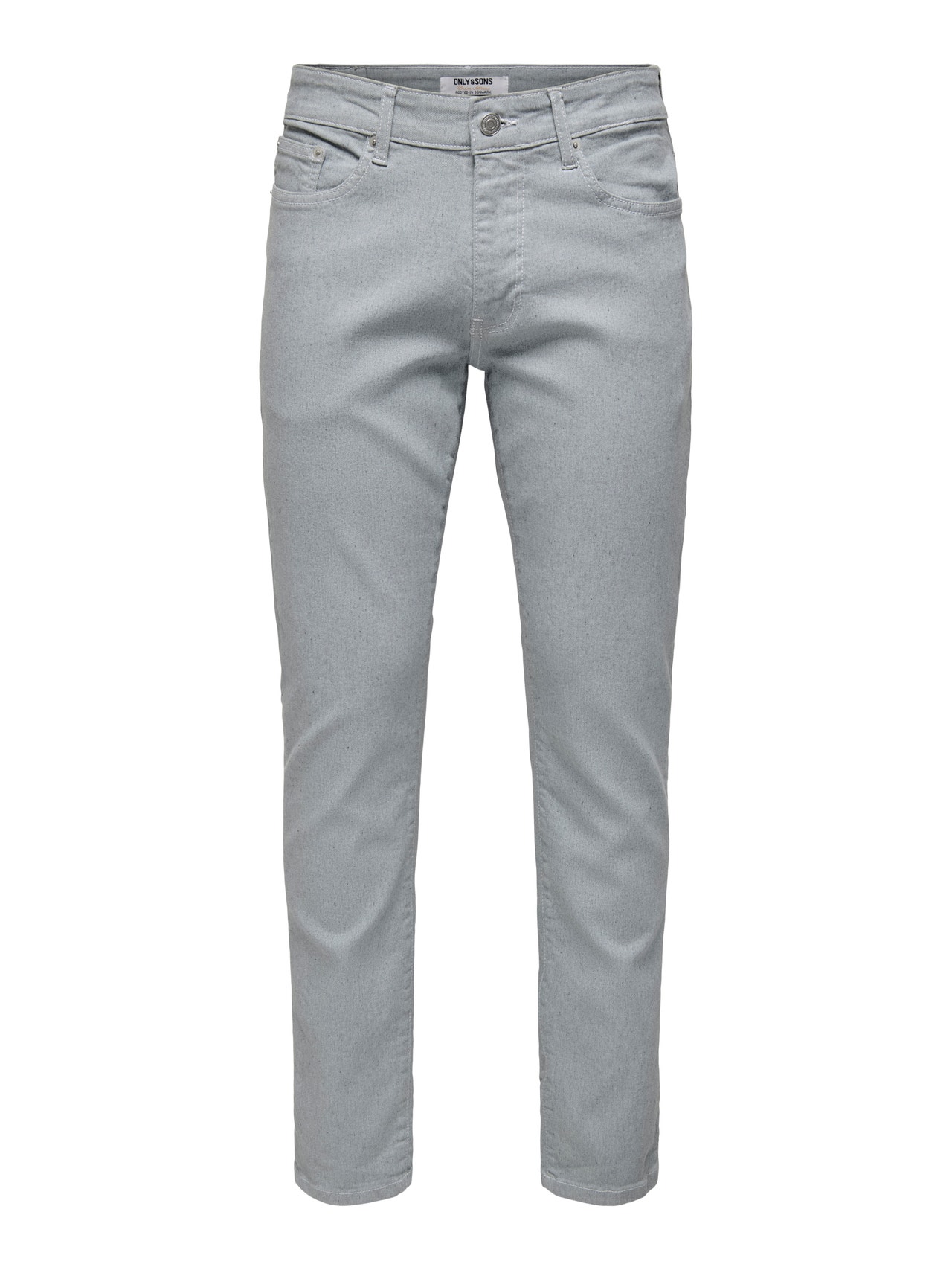 ONLY & SONS Tavapärane lõige Keskmine vöökoht Teksad -Light Grey Denim - 22029013