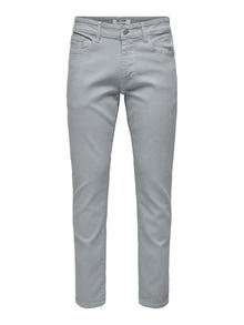 ONLY & SONS Tavapärane lõige Keskmine vöökoht Teksad -Light Grey Denim - 22029013
