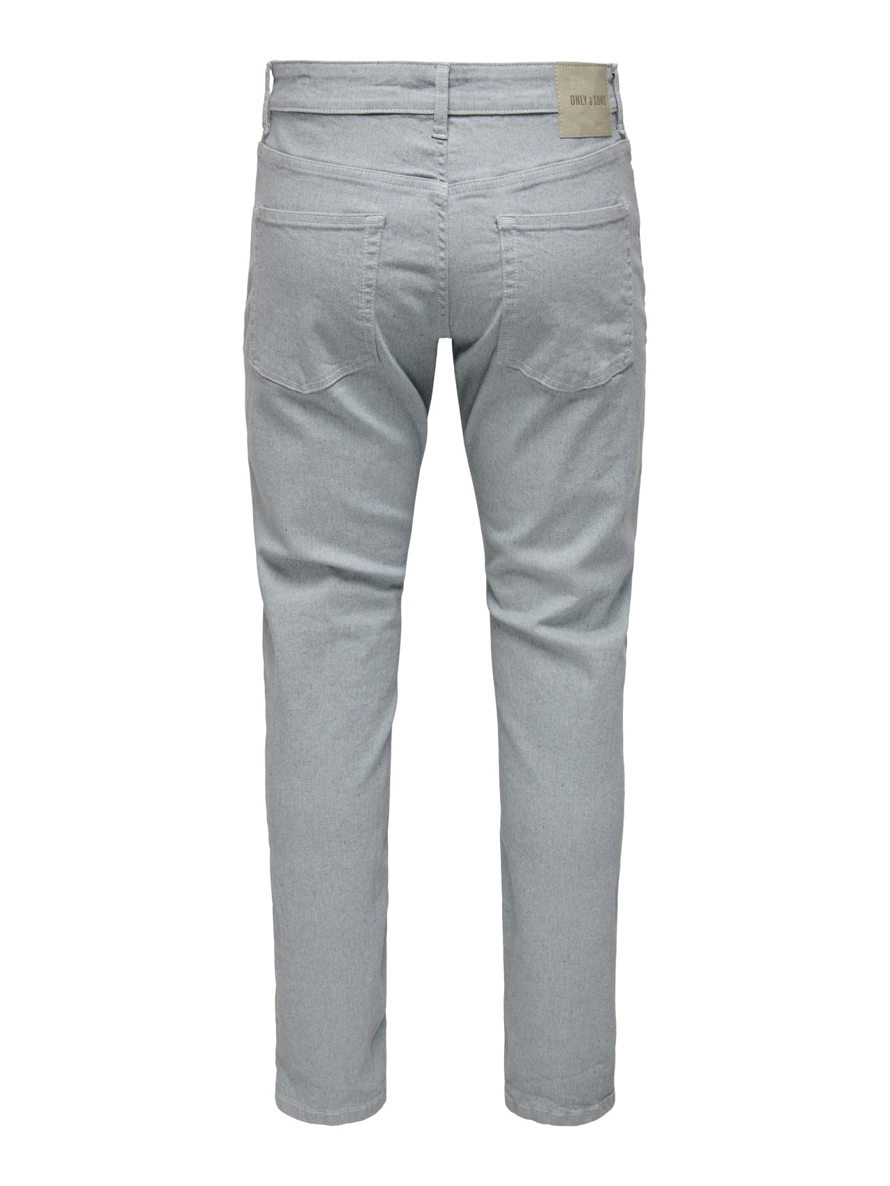ONLY & SONS Tavapärane lõige Keskmine vöökoht Teksad -Light Grey Denim - 22029013
