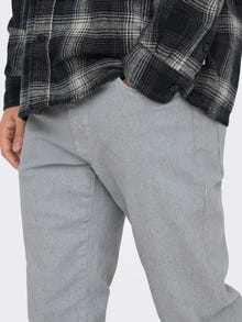 ONLY & SONS Tavapärane lõige Keskmine vöökoht Teksad -Light Grey Denim - 22029013