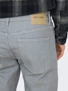 ONLY & SONS Tavapärane lõige Keskmine vöökoht Teksad -Light Grey Denim - 22029013