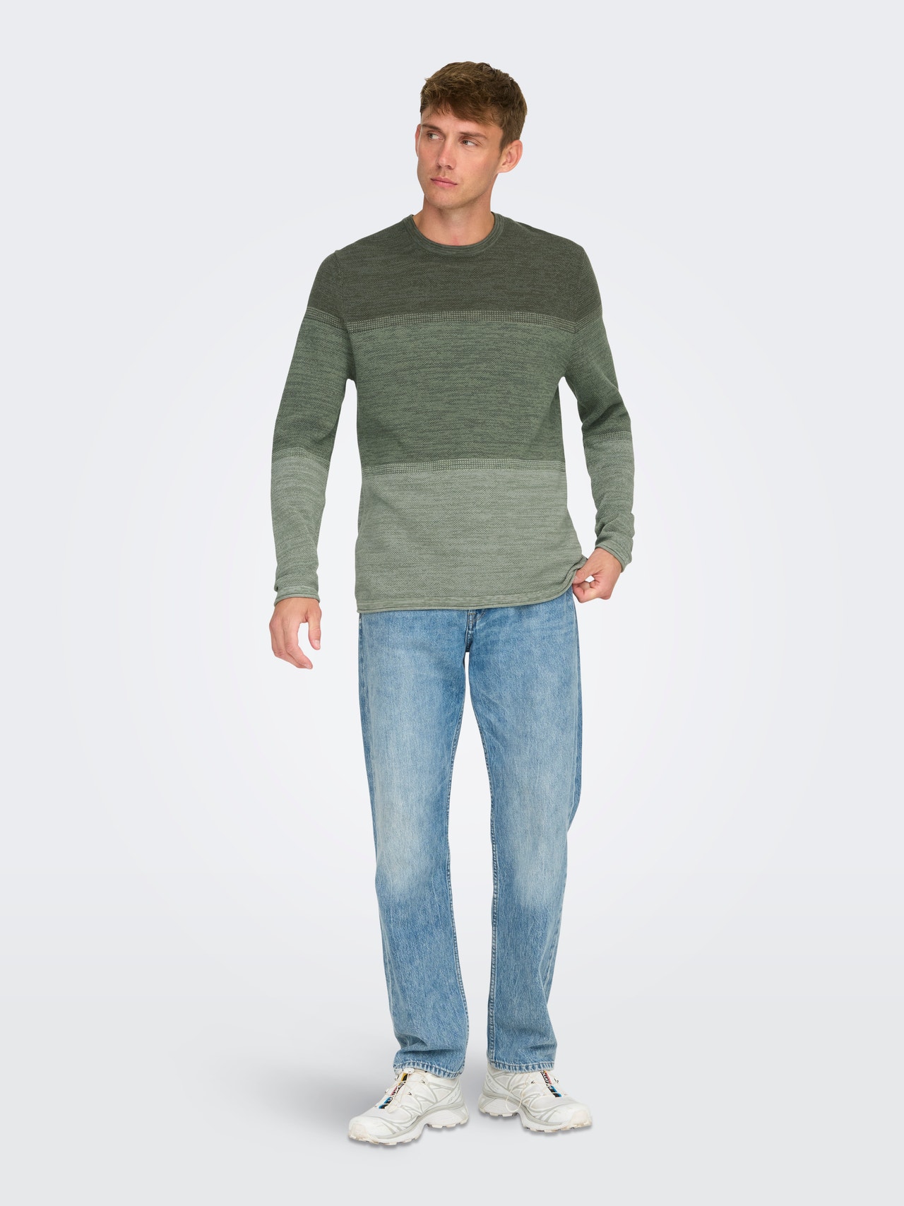 ONLY & SONS ONSFELIX Pullover -Castor Gray - 22029042