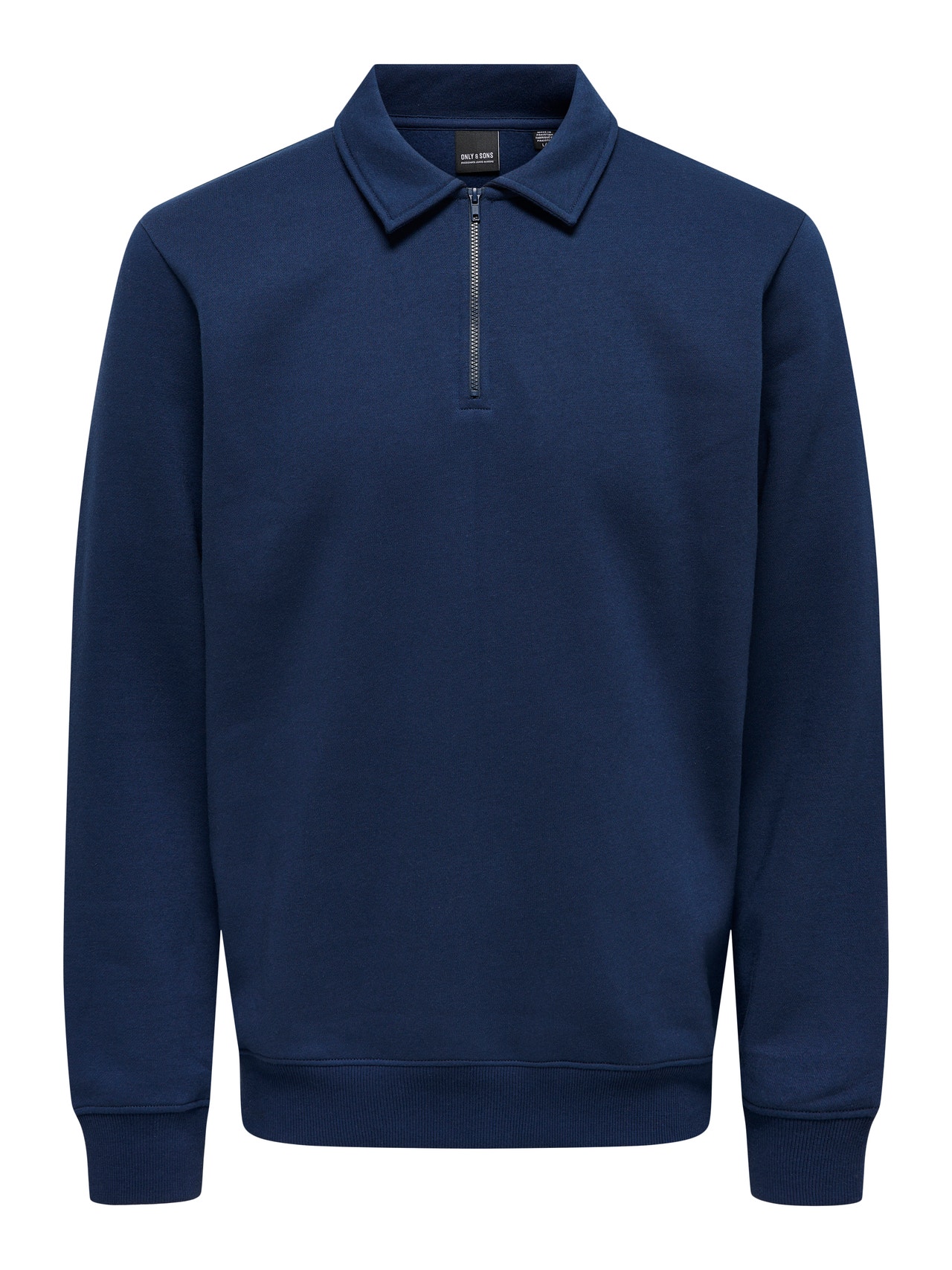 ONLY & SONS Normal geschnitten Hoch geschlossen Tief angesetzte Schulter Sweatshirt -Dress Blues - 22029048