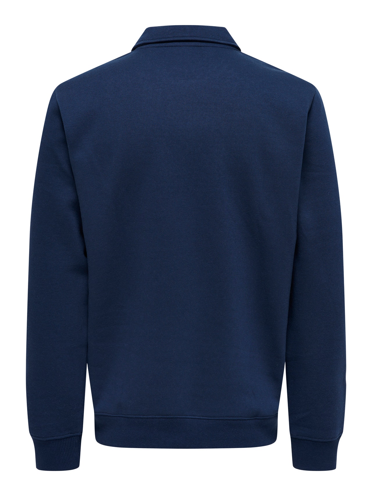 ONLY & SONS Normal geschnitten Hoch geschlossen Tief angesetzte Schulter Sweatshirt -Dress Blues - 22029048