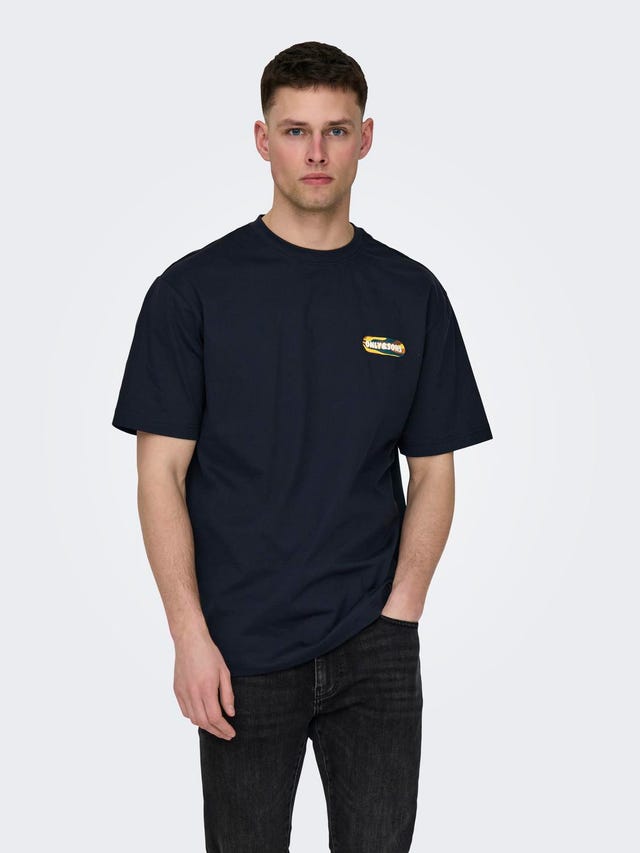 ONLY & SONS Relaxed Fit O-hals T-skjorte - 22029091