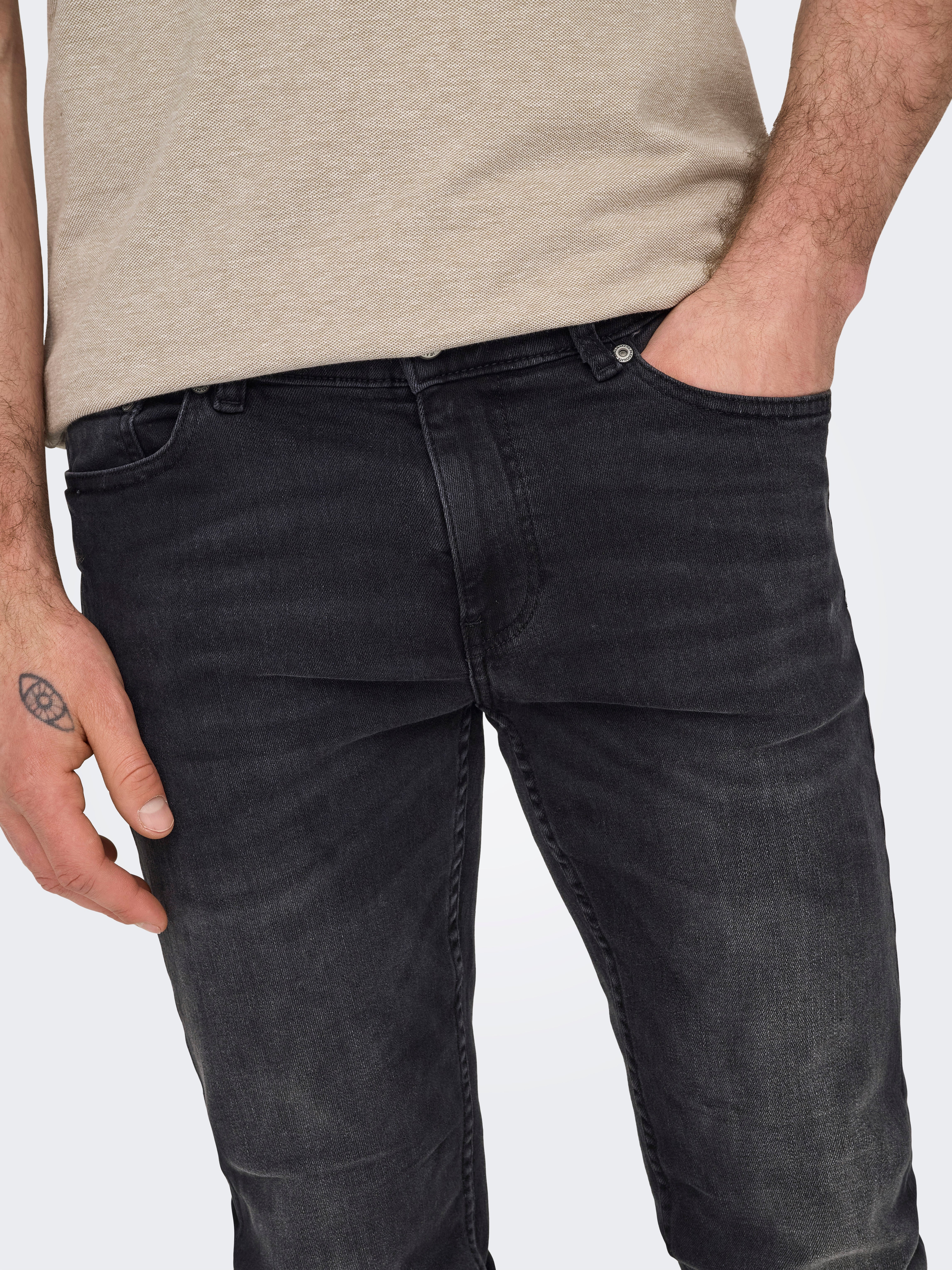 ONLY & SONS Onsweft Reg LBD 7621 Sty Dnm Vd Jeans, Mezclilla De Color Azul Claro, 28W X 30L Para Hombre