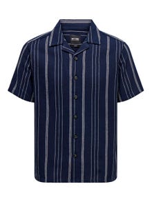 ONLY & SONS Chemises Regular Fit Col resort -Dark Navy - 22029099