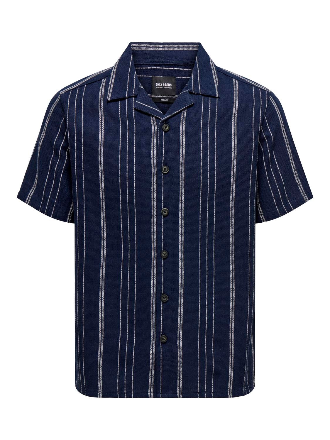 ONLY & SONS Chemises Regular Fit Col resort -Dark Navy - 22029099