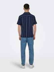 ONLY & SONS Chemises Regular Fit Col resort -Dark Navy - 22029099