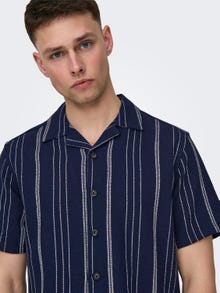 ONLY & SONS Chemises Regular Fit Col resort -Dark Navy - 22029099