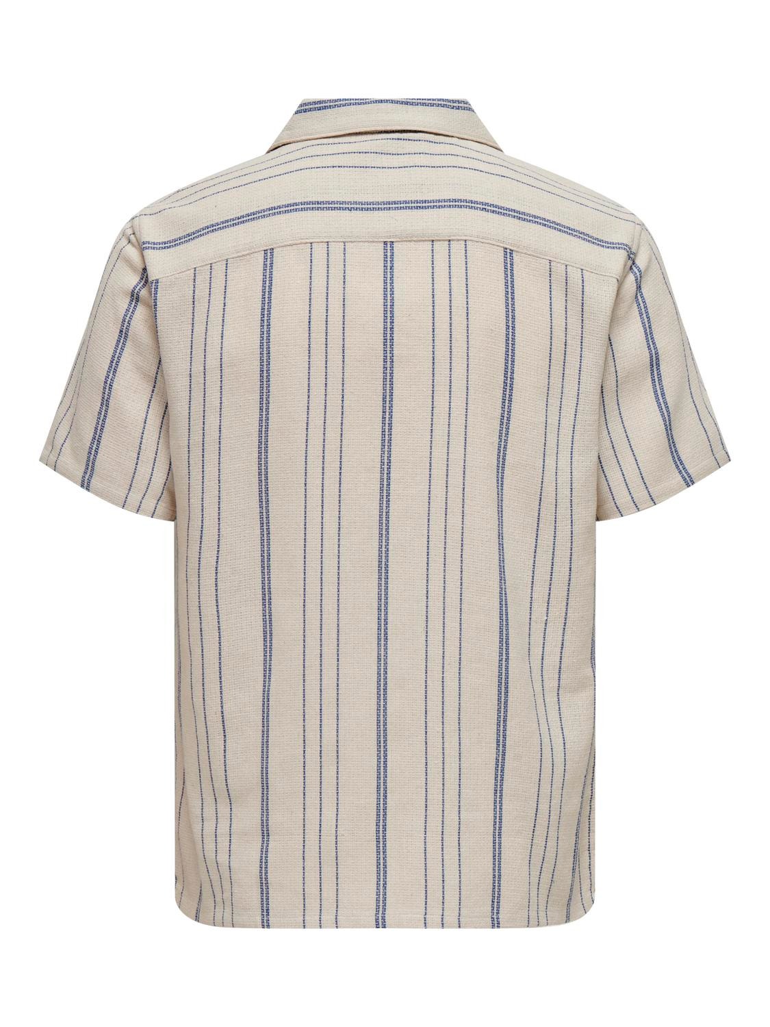 ONLY & SONS Shirt with short sleeves -Cloud Dancer - 22029099