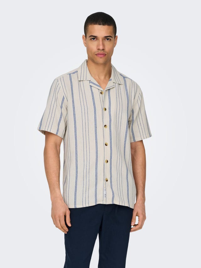 ONLY & SONS Chemises Regular Fit Col resort - 22029099