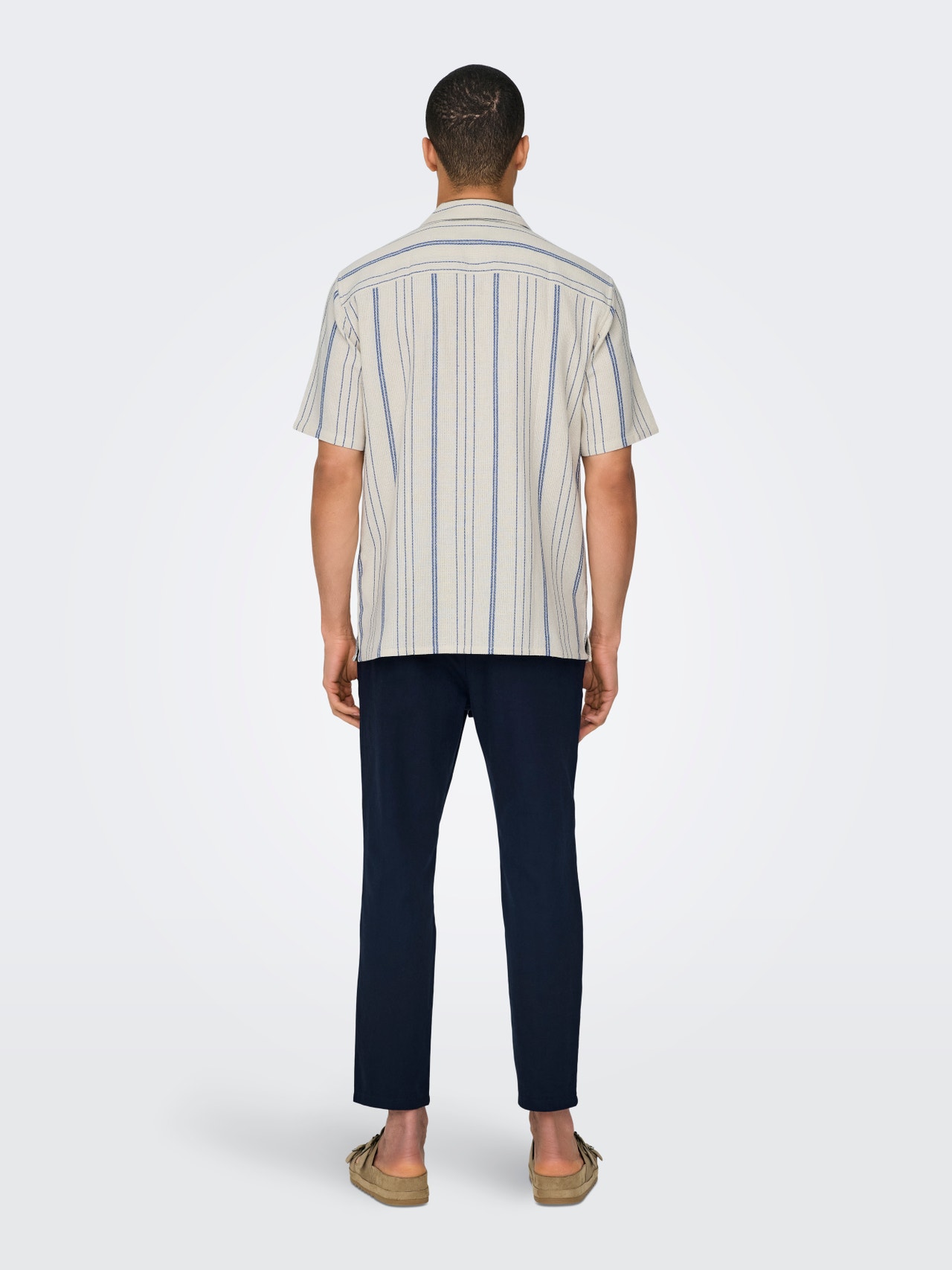 ONLY & SONS Shirt with short sleeves -Cloud Dancer - 22029099