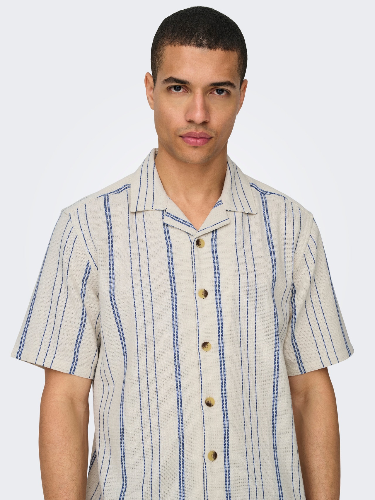 ONLY & SONS Camicie Regular Fit Colletto hawaiano -Cloud Dancer - 22029099