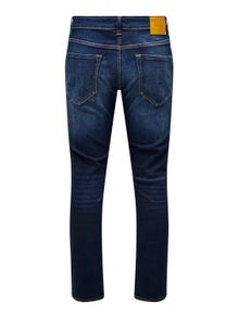 ONLY & SONS Slim Fit Low rise Jeans -Dark Blue Denim - 22029138