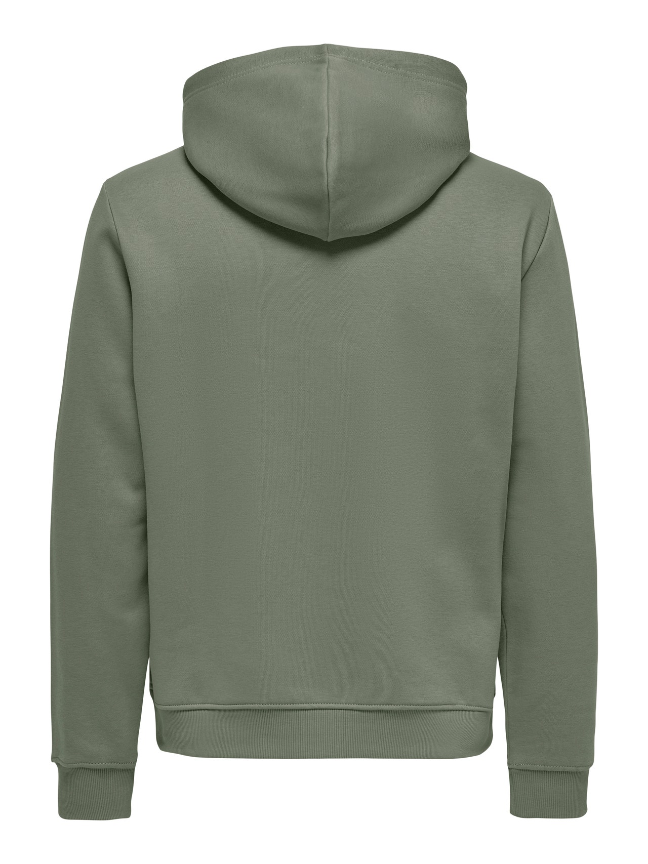 ONLY & SONS Tavapärane lõige Kapuuts Dressipluusid -Castor Gray - 22029225