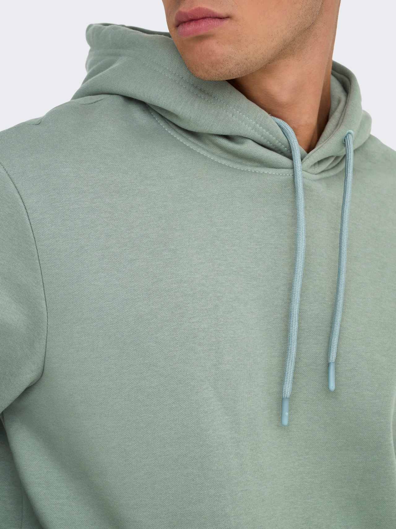 ONLY & SONS Tavapärane lõige Kapuuts Dressipluusid -Chinois Green - 22029225