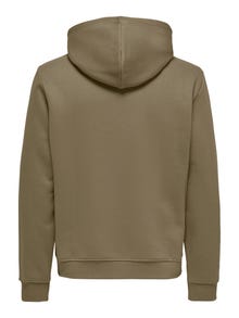 ONLY & SONS Tavapärane lõige Kapuuts Dressipluusid -Caribou - 22029225