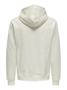 ONLY & SONS Tavapärane lõige Kapuuts Dressipluusid -Cloud Dancer - 22029225