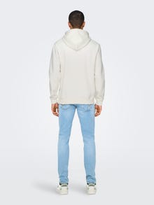 ONLY & SONS Tavapärane lõige Kapuuts Dressipluusid -Cloud Dancer - 22029225