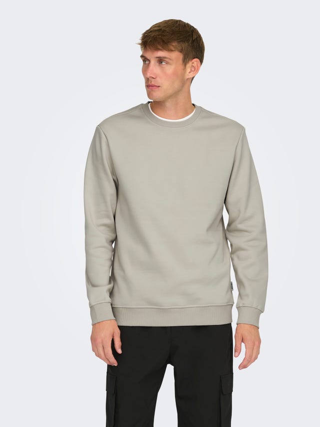 ONLY & SONS Regular fit Ronde hals Sweatshirt - 22029226