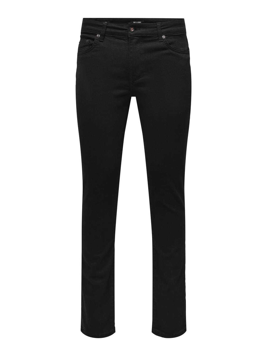 ONLY & SONS ONSLoom Slim Jeans -Black Denim - 22029242