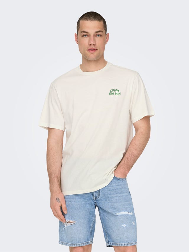 ONLY & SONS Relaxed fit O-hals T-shirts - 22029465