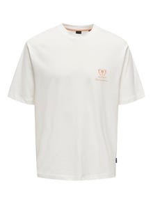 ONLY & SONS ONSMILO T-shirt -Bright White - 22029482