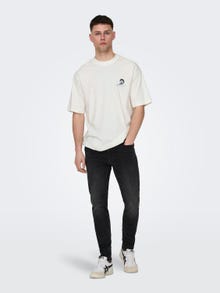 ONLY & SONS Relaxed Fit O-hals T-skjorte -Bright White - 22029482