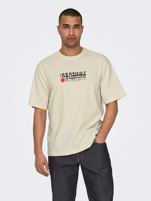 ONLY & SONS Relaxed fit O-hals T-shirt - 22029525