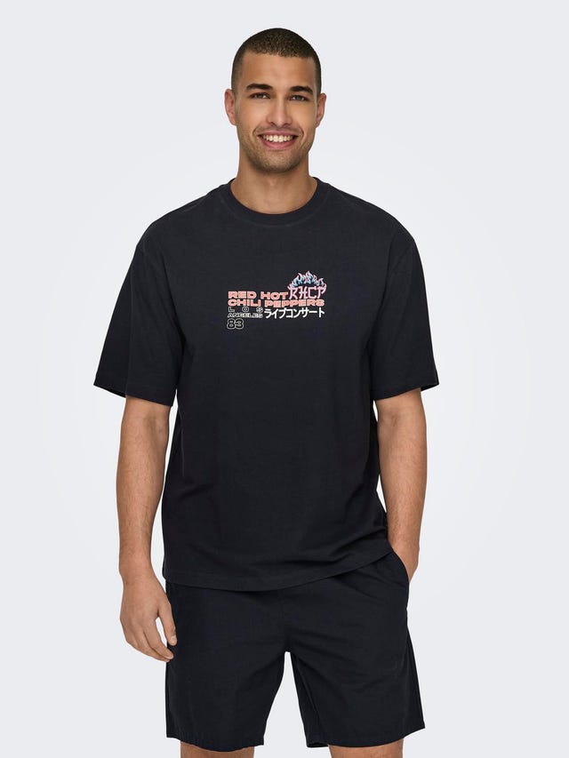ONLY & SONS Locker geschnitten Rundhals T-Shirt - 22029525