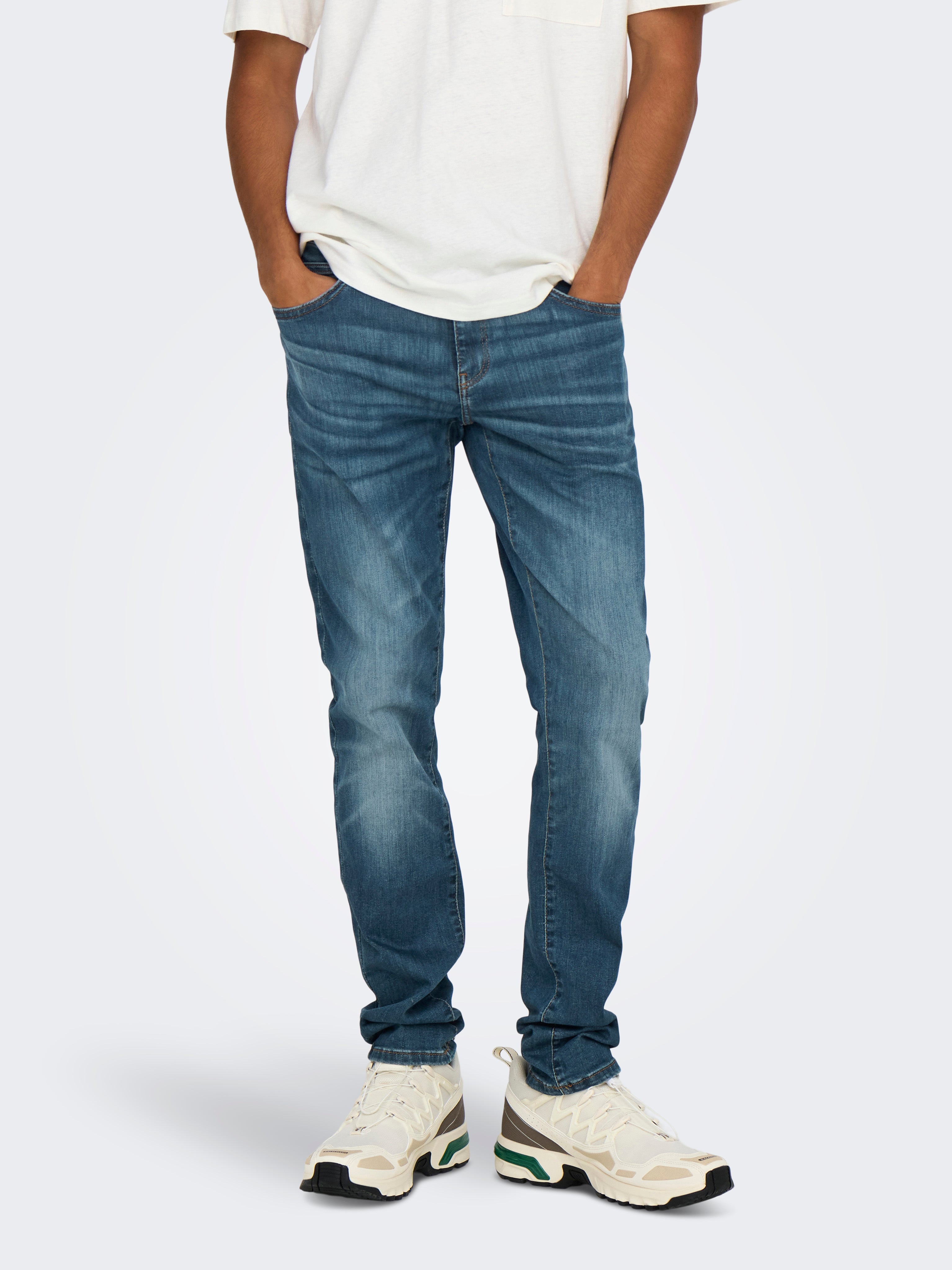 Onsloom Niedrige Taille Verjüngter Slim Fit Jeans