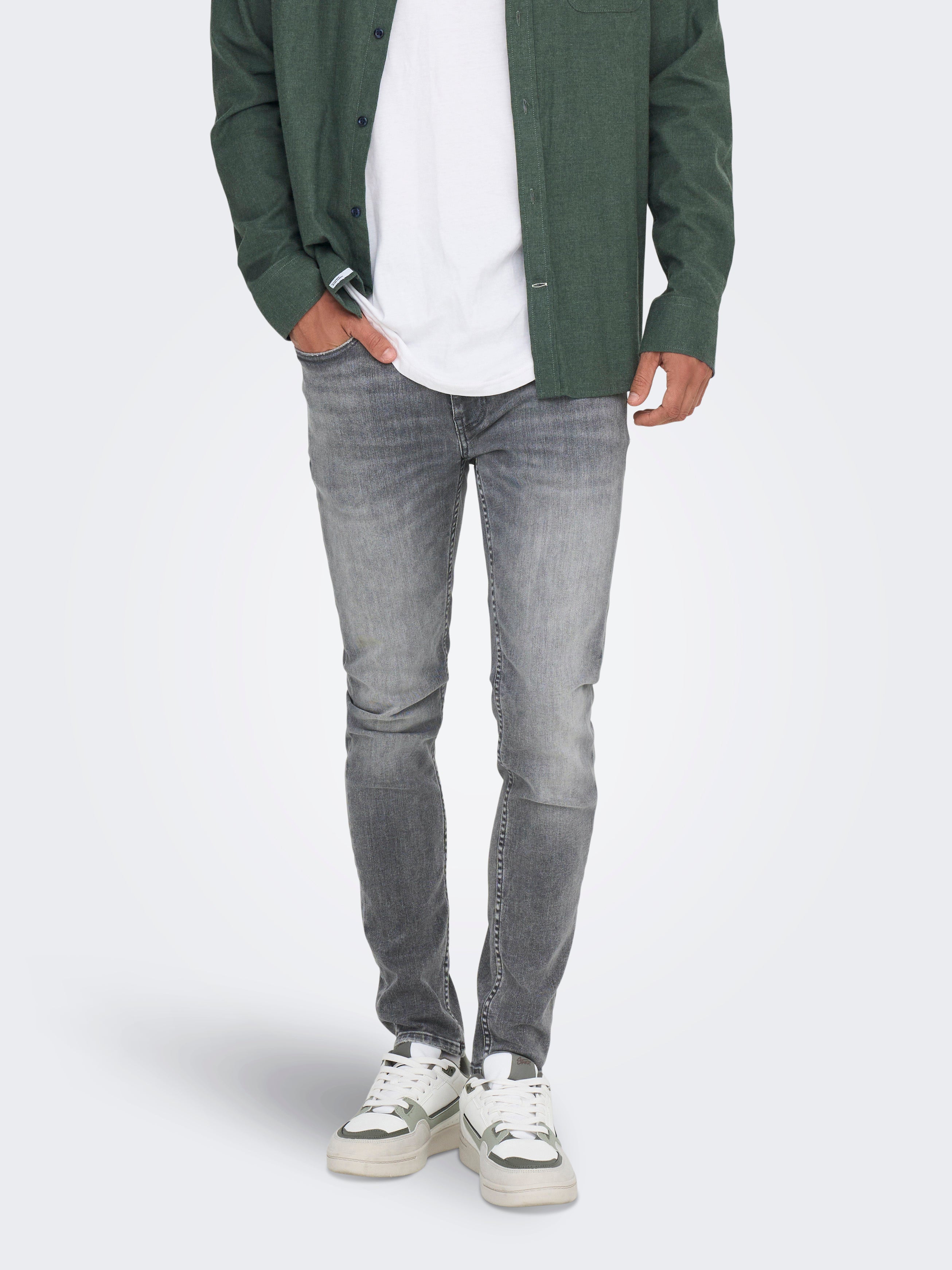 Thumbnail - Onswarp Niedrige Taille Skinny Fit Jeans