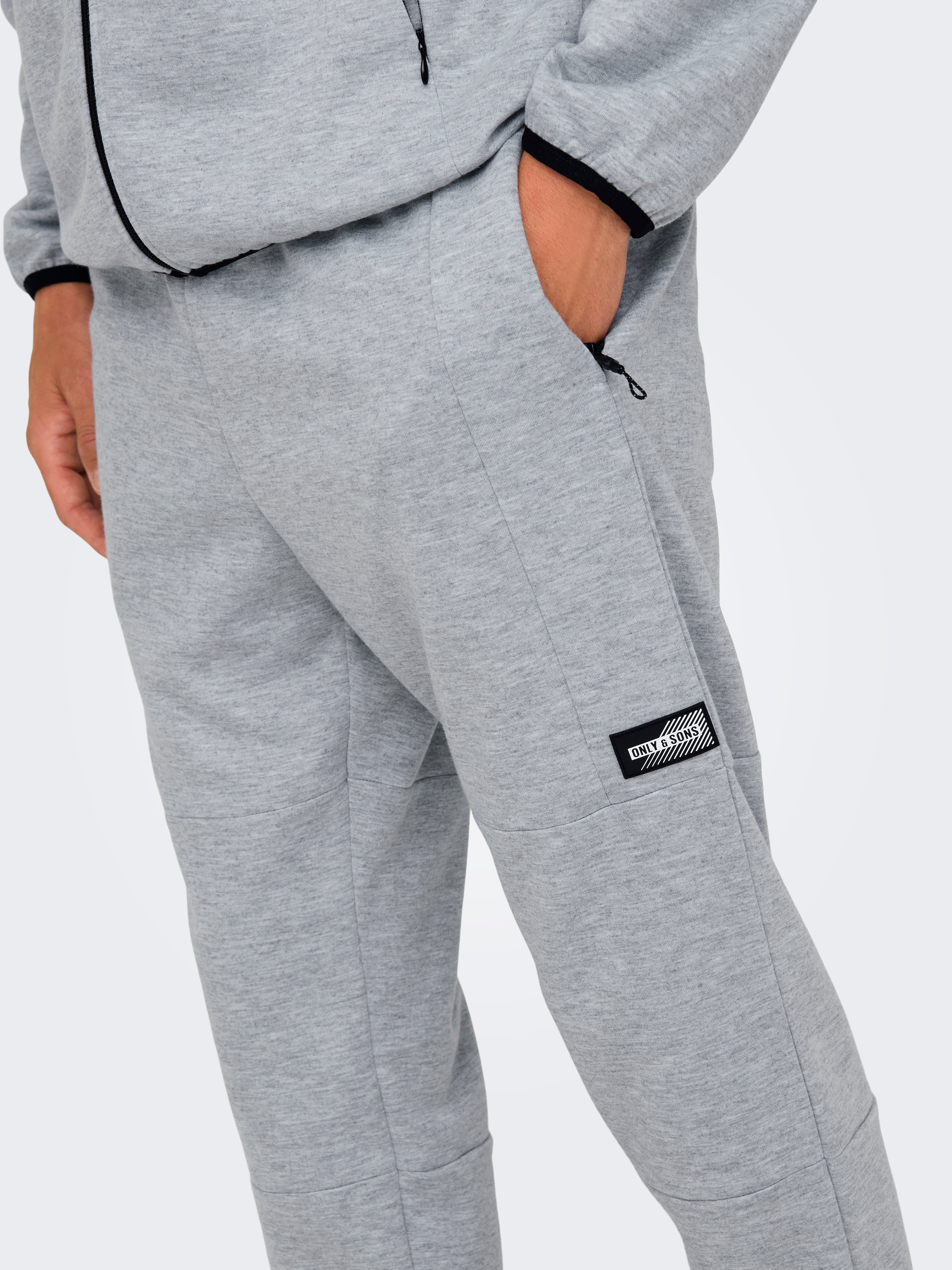 ONSLIAM Regular Fit Sweatpants Light Grey ONLY SONS