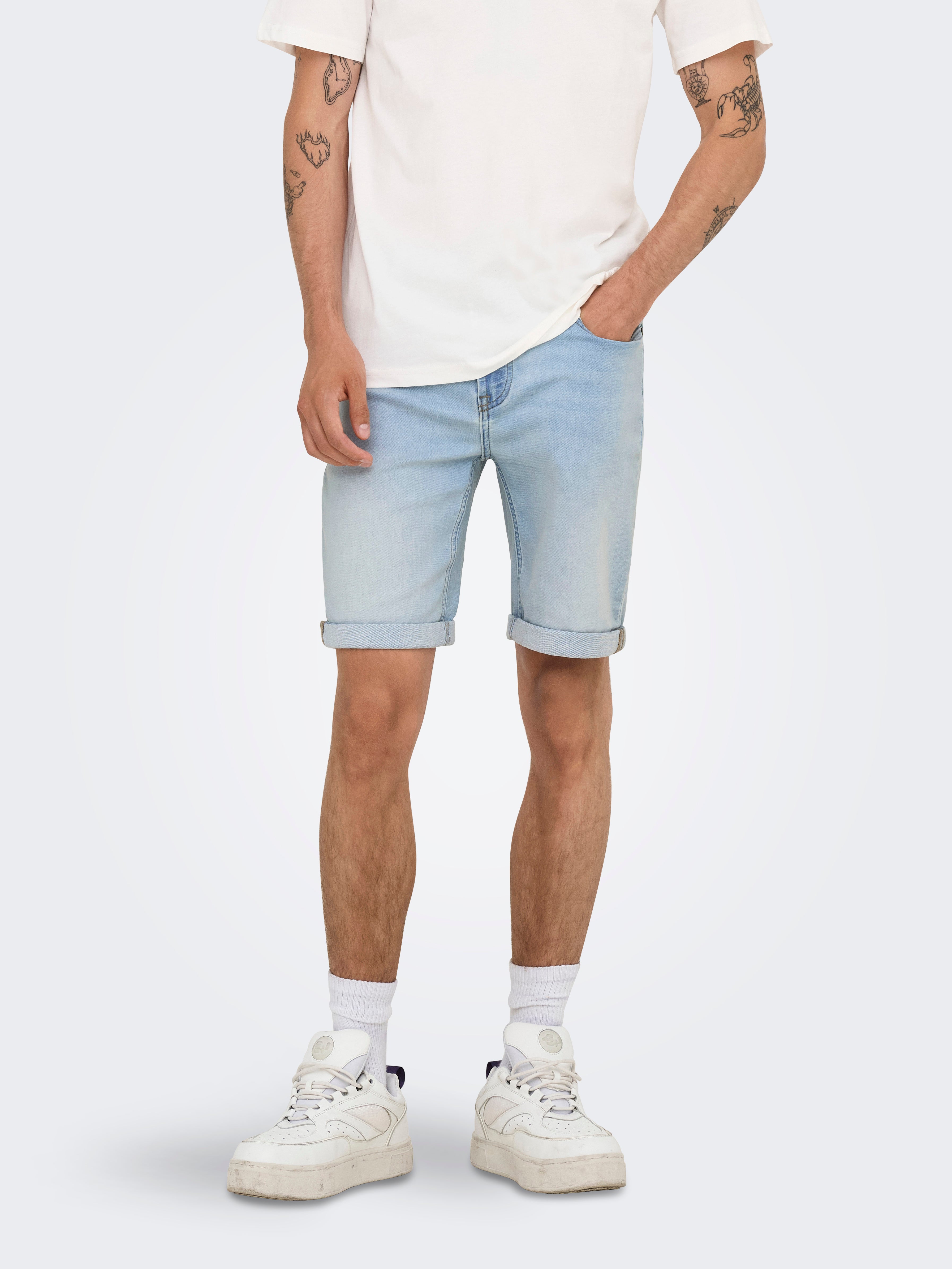 Thumbnail - Onsply Mittlere Taille Normal Geschnitten Shorts